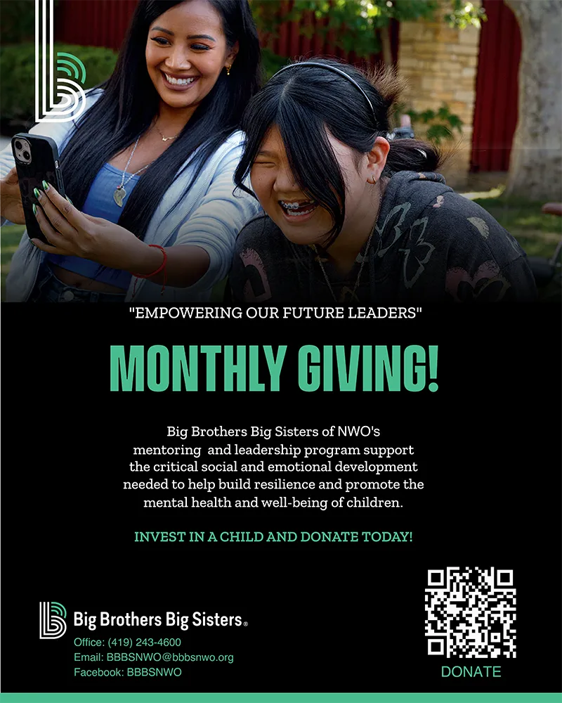 monthly giving campaign flyer